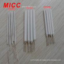 MICC Klasse A 2,0 mm Außendurchmesser 1,6 * 25 mm / 3,2 * 25 mm / 2 * 15 mm / 2 * 20 mm Keramik Pt100 Element